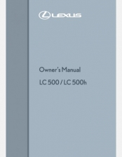 LEXUS LC 500& LC500H  2024-2025 OWNERS MANUAL